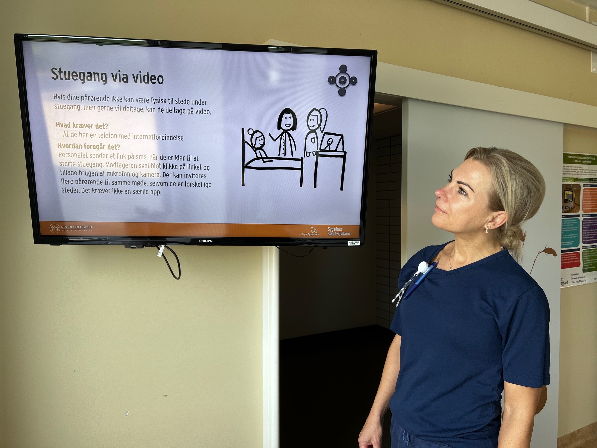 Sygeplejerske og projektleder Rikke Lysholm glæder sig over, at velkomsten nu er digital 