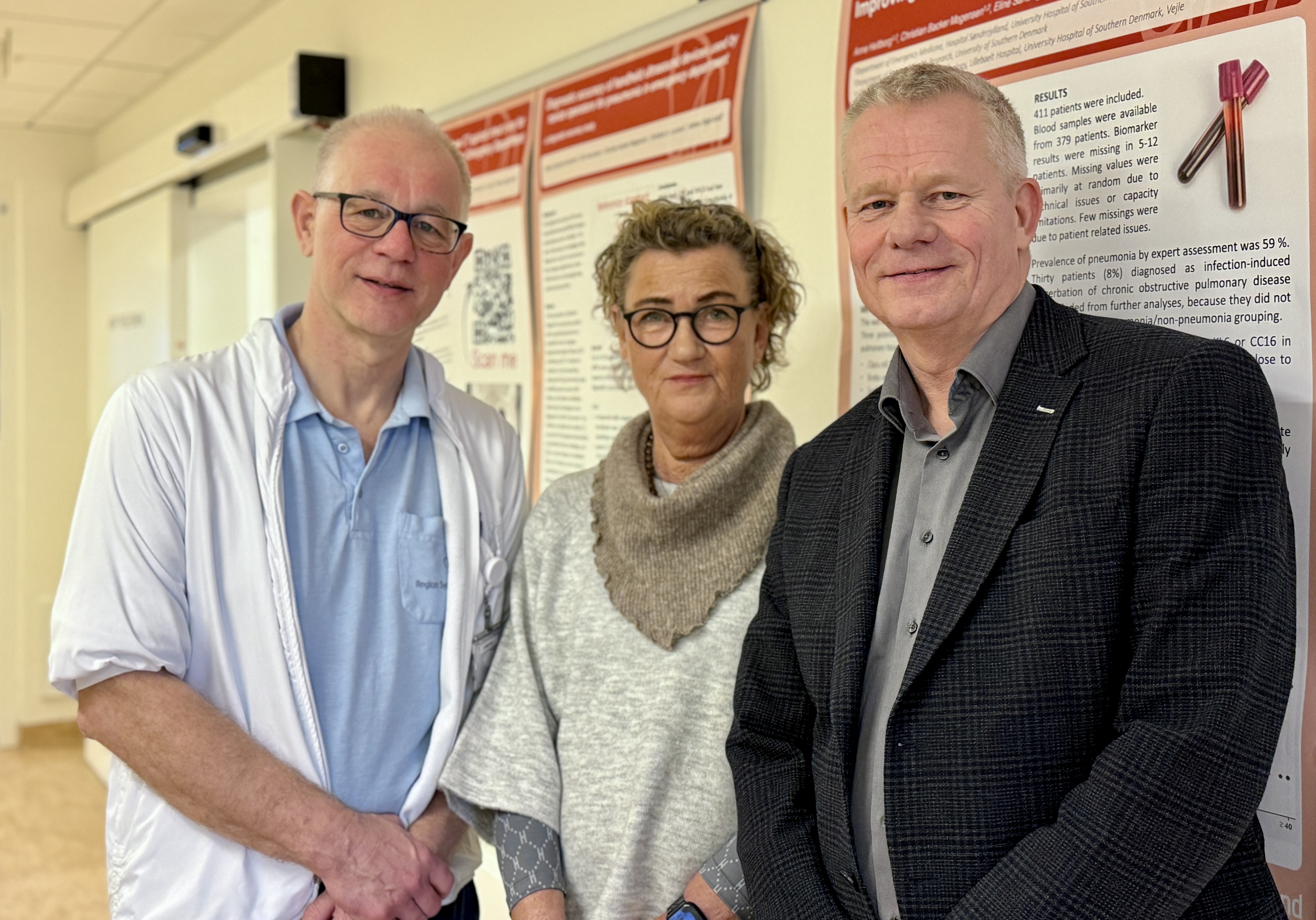 Professor og cheflæge Christian Backer Mogensen, Chefkonsulent Trine Ungermann Fredskild, lægelig direktør Peter Sørensen