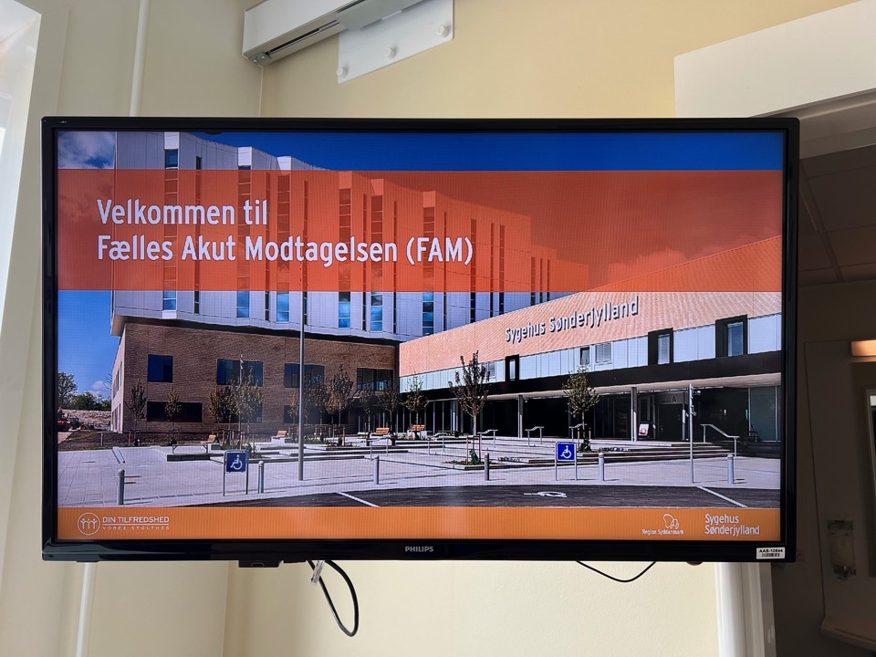 Billedet af hvordan man som patient bydes velkommen på FAM 