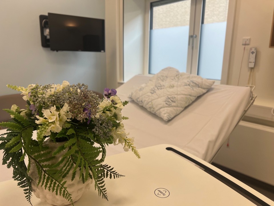 Den nye sorgstue på Fødegange på Sygehus Sønderjylland i Aabenraa. Sorgstuen er indrettet med omtanke og respekt for den svære situation, forældrene befinder sig i. 