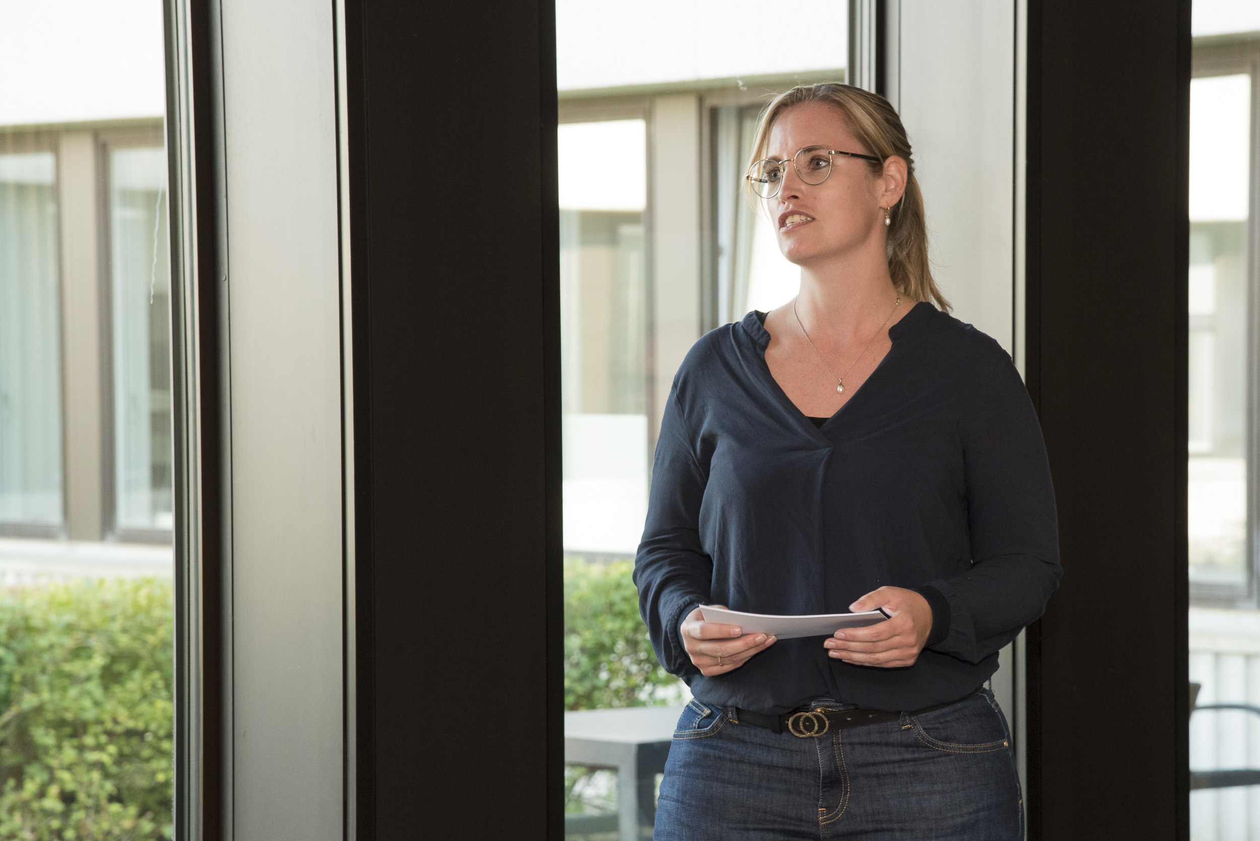 Regionsrådsformand Stephanie Lose taler.