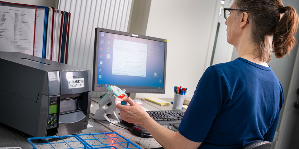 Trin 1: Patologiprøven modtages og registreres