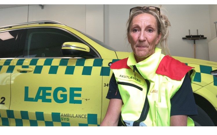 Gunhild Kjærgaard-Andersen, ledende overlæge for lægebilerne ved Sygehus Sønderjylland.