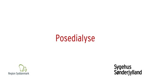 Introduktionsside med overskriften Posedialyse