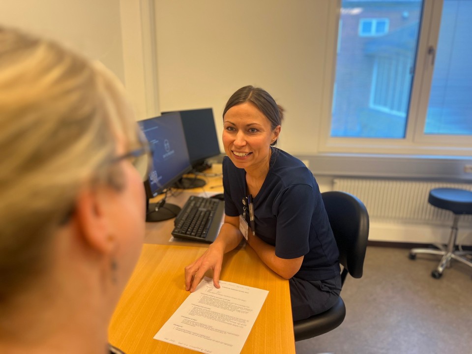 Sygeplejersken Rikke er en del af SDOI teamet på Sygehus Sønderjylland.