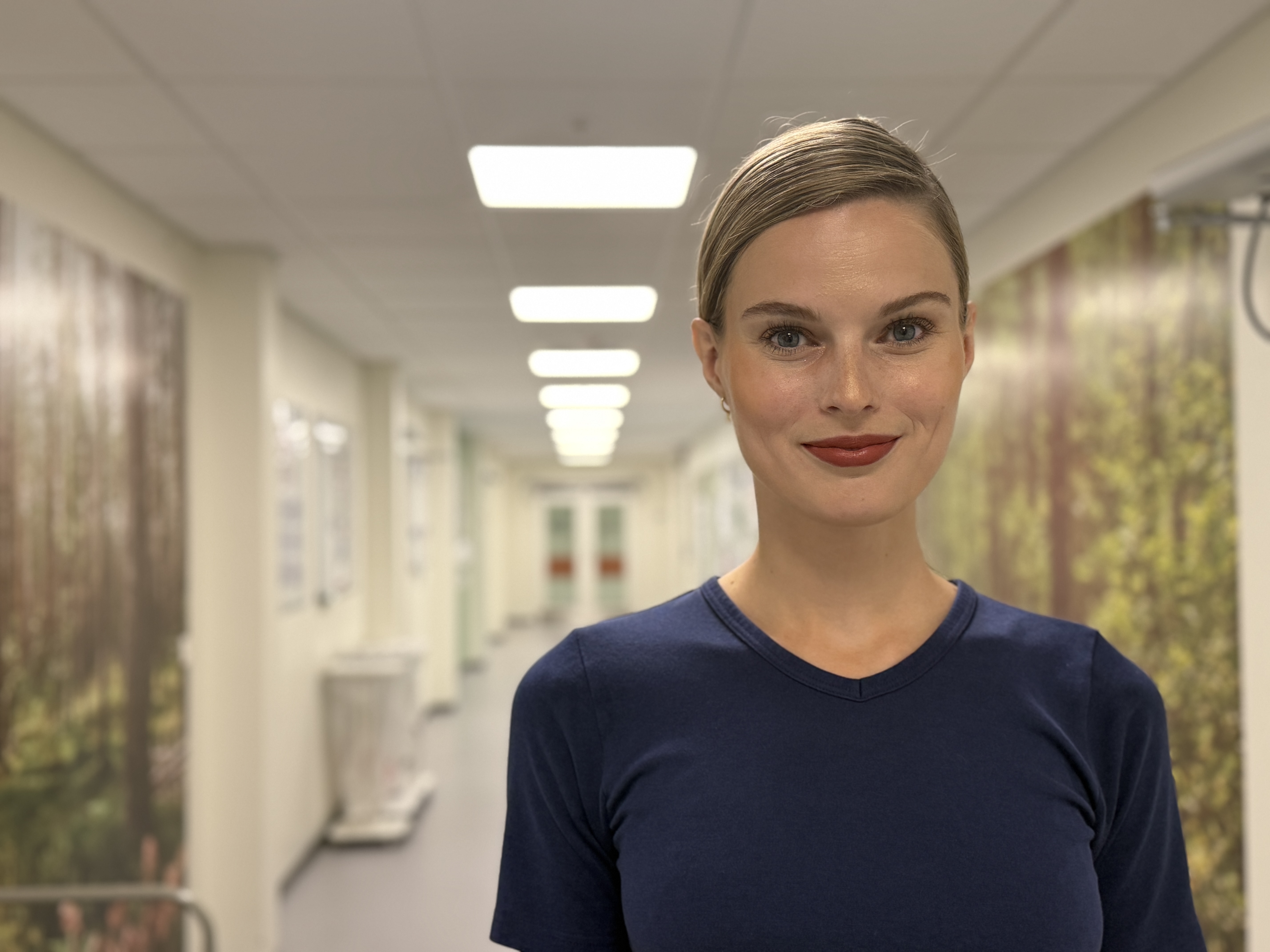 Helena på arbejde i Patologien 