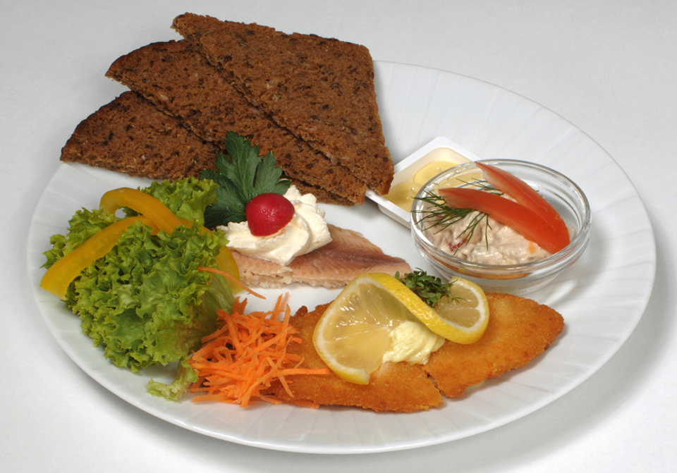 Fisketallerken - eksempel fra menukort