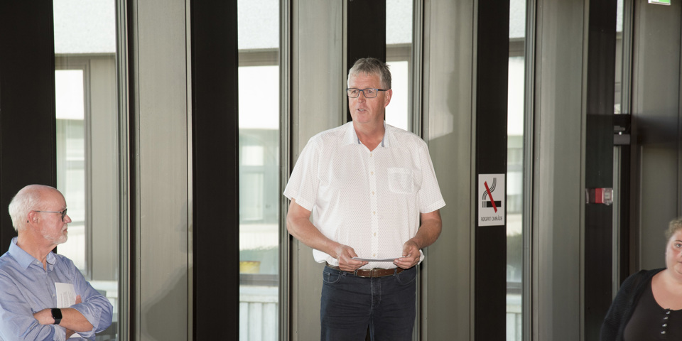 Sønderborgs borgmester Erik Lauritzen taler.